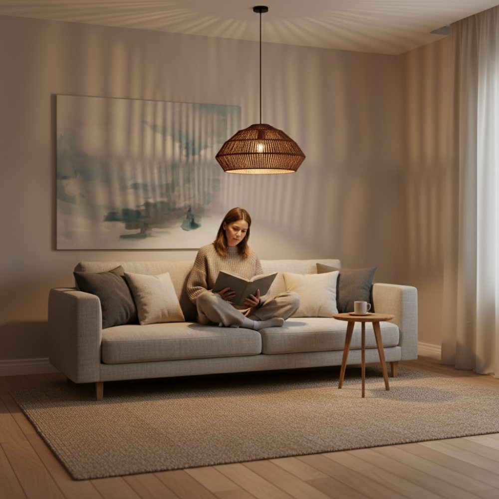 Abat-jour bohème chic Chocolat | Collection ANAKAO