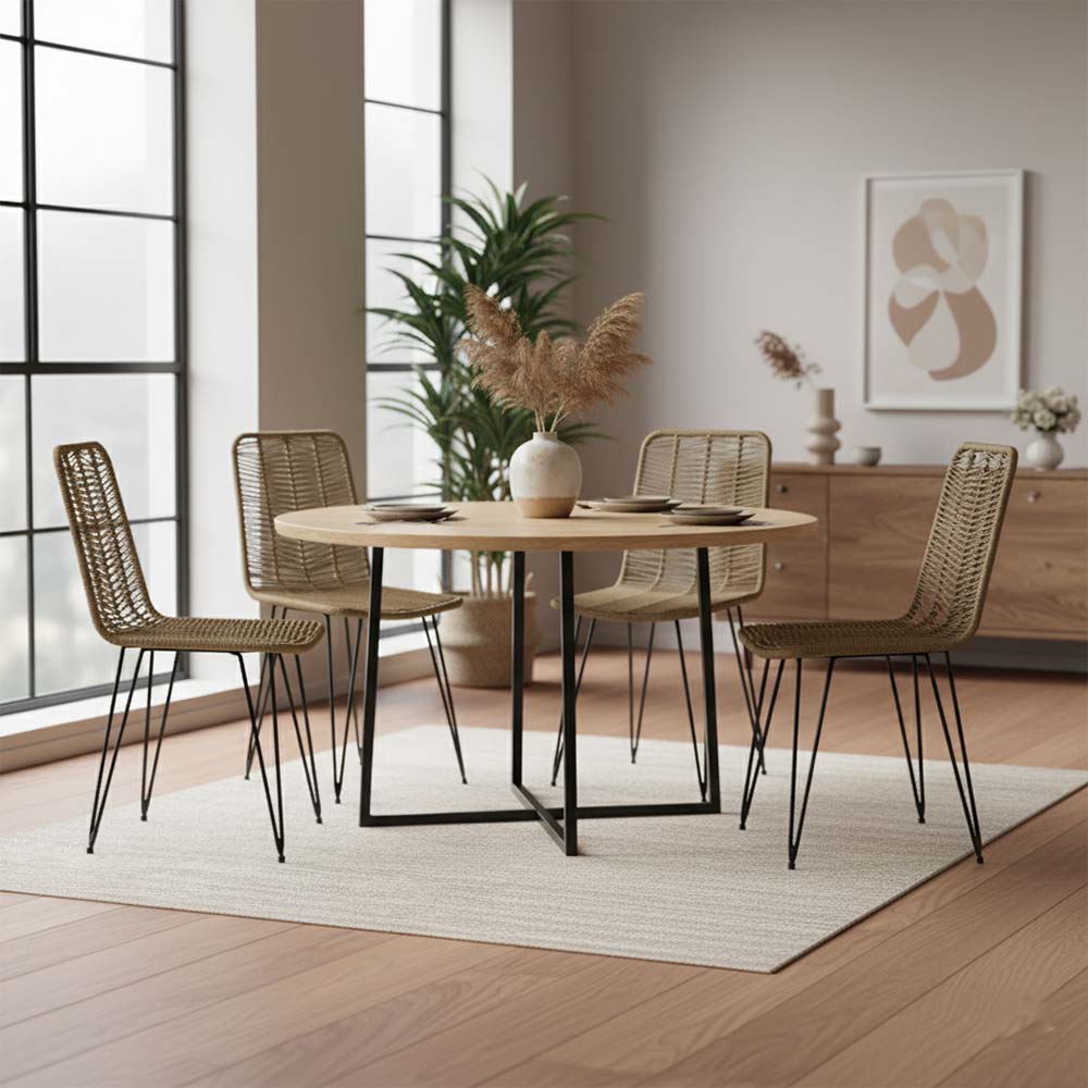 Chaise de salle à manger tressée Cannelle | Collection AMBOSITRA