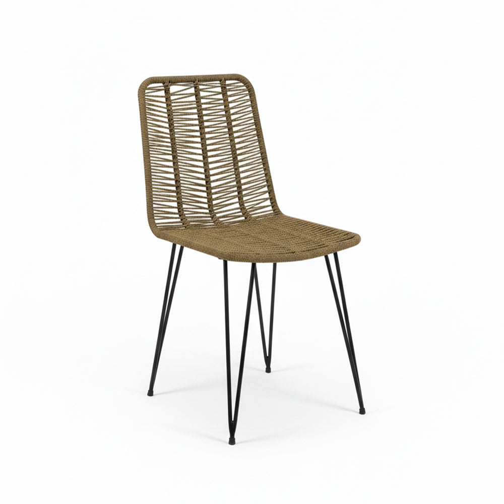 Chaise de salle à manger tressée Cannelle | Collection AMBOSITRA