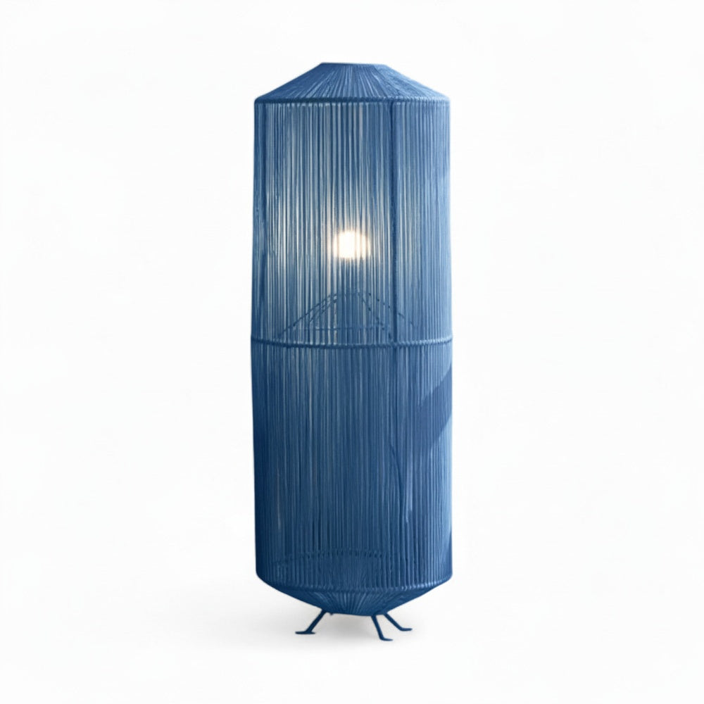 Lampe sur pied bohème chic Bleu Roi | Collection NOSY BE
