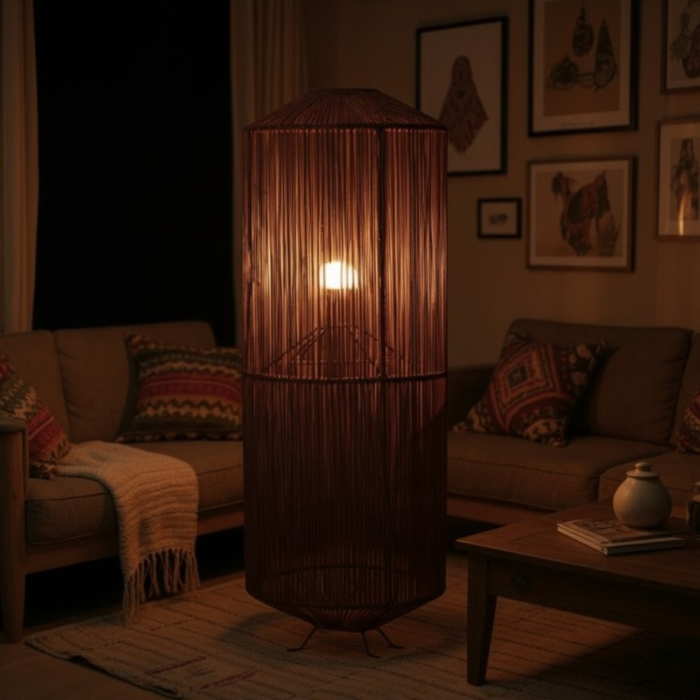 Lampe sur pied bohème chic Cannelle | Collection NOSY BE