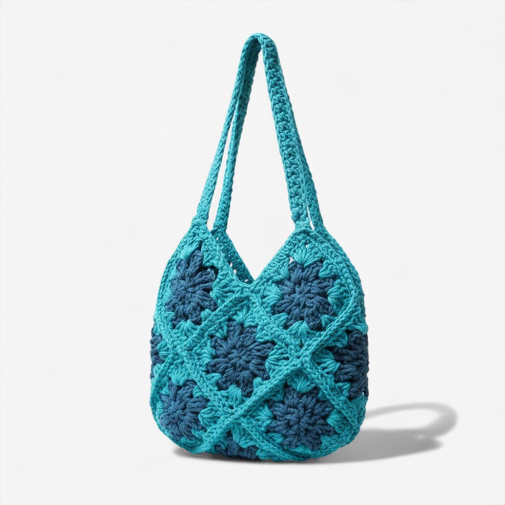 Grand sac de plage en crochet artisanal | Collection Bekopaka