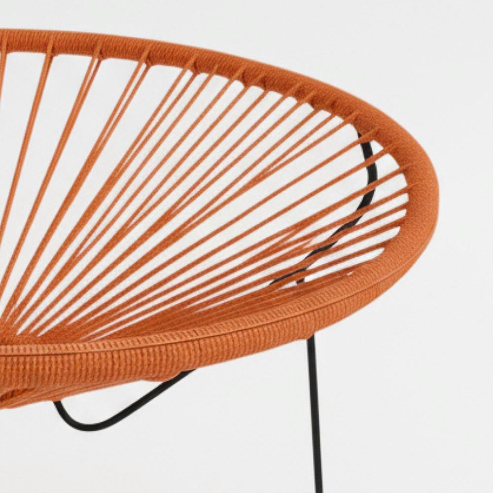 Table basse ronde Orange - bohème chic | 60cm