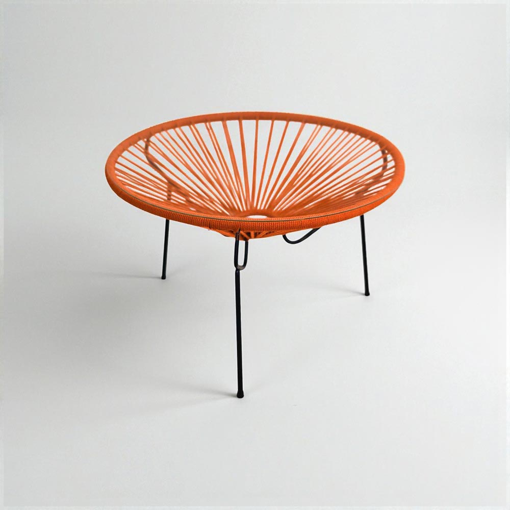 Table basse ronde Orange - bohème chic | 60cm