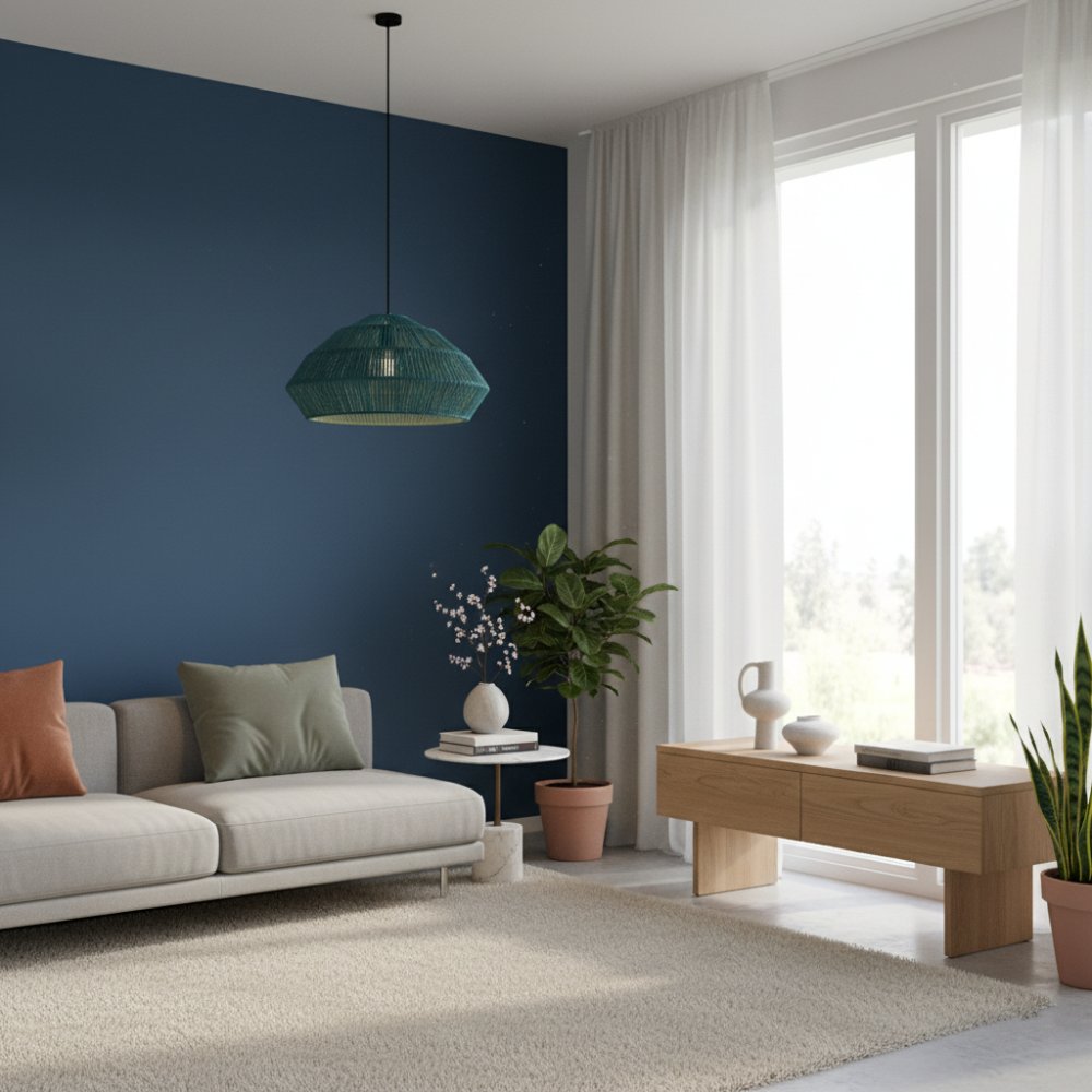 Abat-jour bohème chic Bleu Lagon | Collection ANAKAO