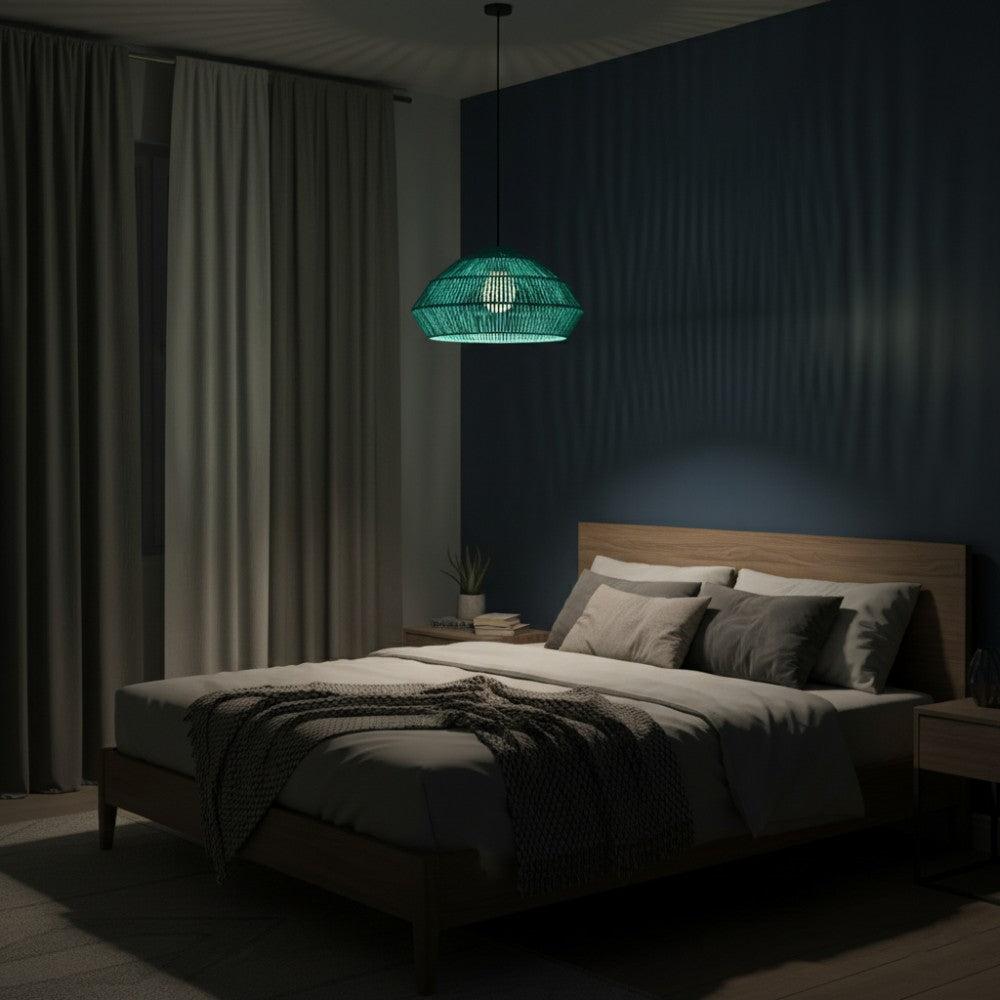 Abat-jour bohème chic Turquoise | Collection ANAKAO