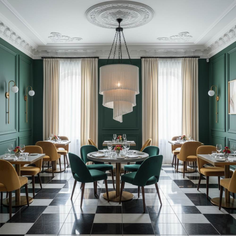 Abat-jour à Franges grand format | Blanc