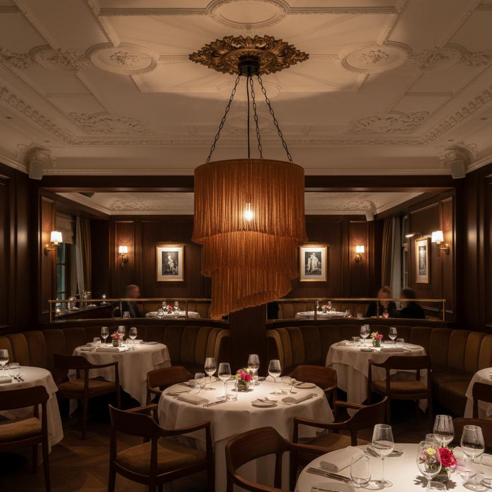 Abat-jour à Franges grand format | Cannelle