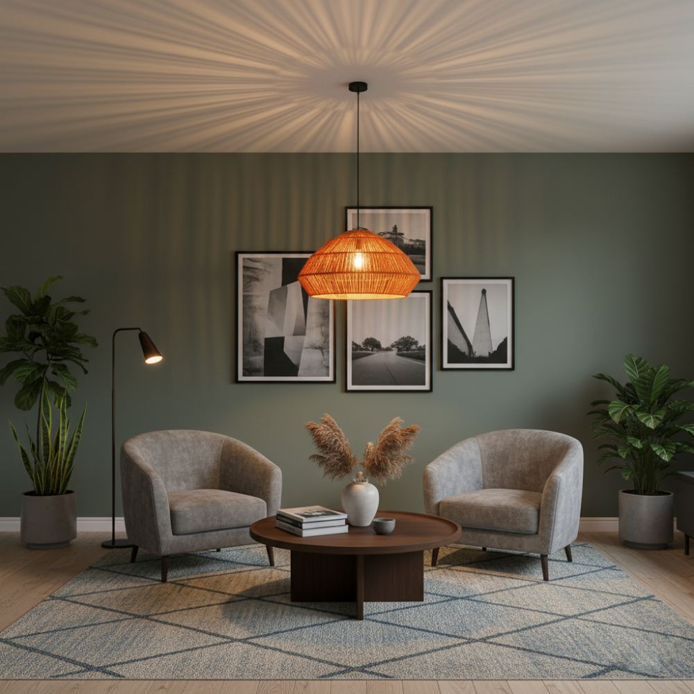 Abat-jour bohème chic Orange | Collection ANAKAO