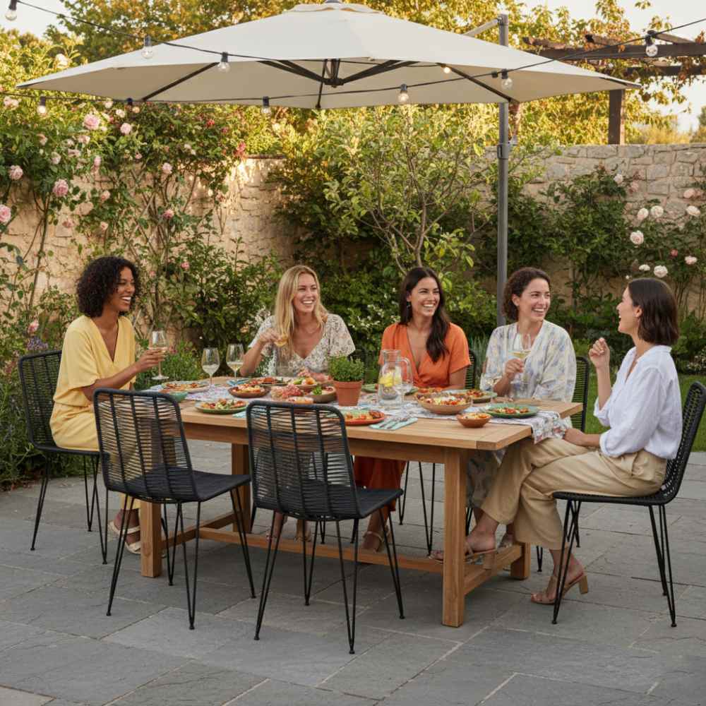 Chaise de salle à manger tressée Noir | Collection AMBOSITRA