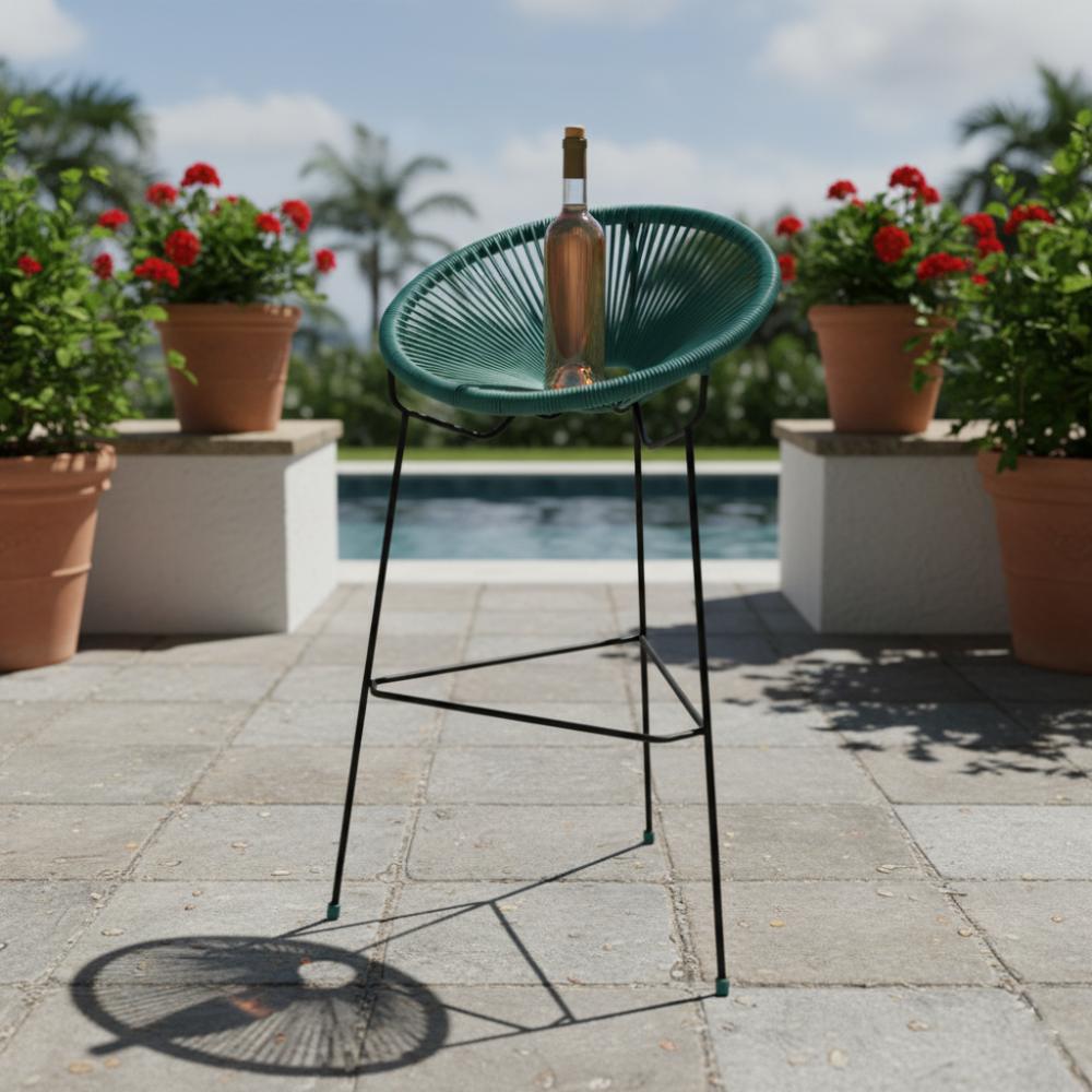 Chaise haute Acapulco Bleu Lagon