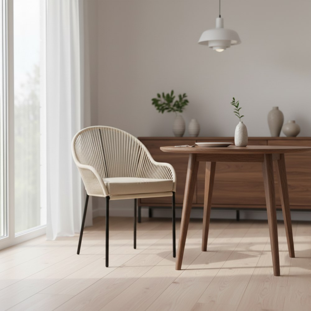 Chaise de salle à manger Blanc | Collection TOAMASINA