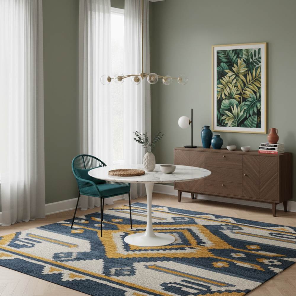 Chaise de salle à manger Bleu Lagon | Collection TOAMASINA