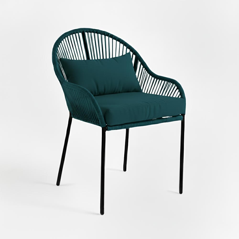 Chaise de salle à manger Bleu Lagon | Collection TOAMASINA