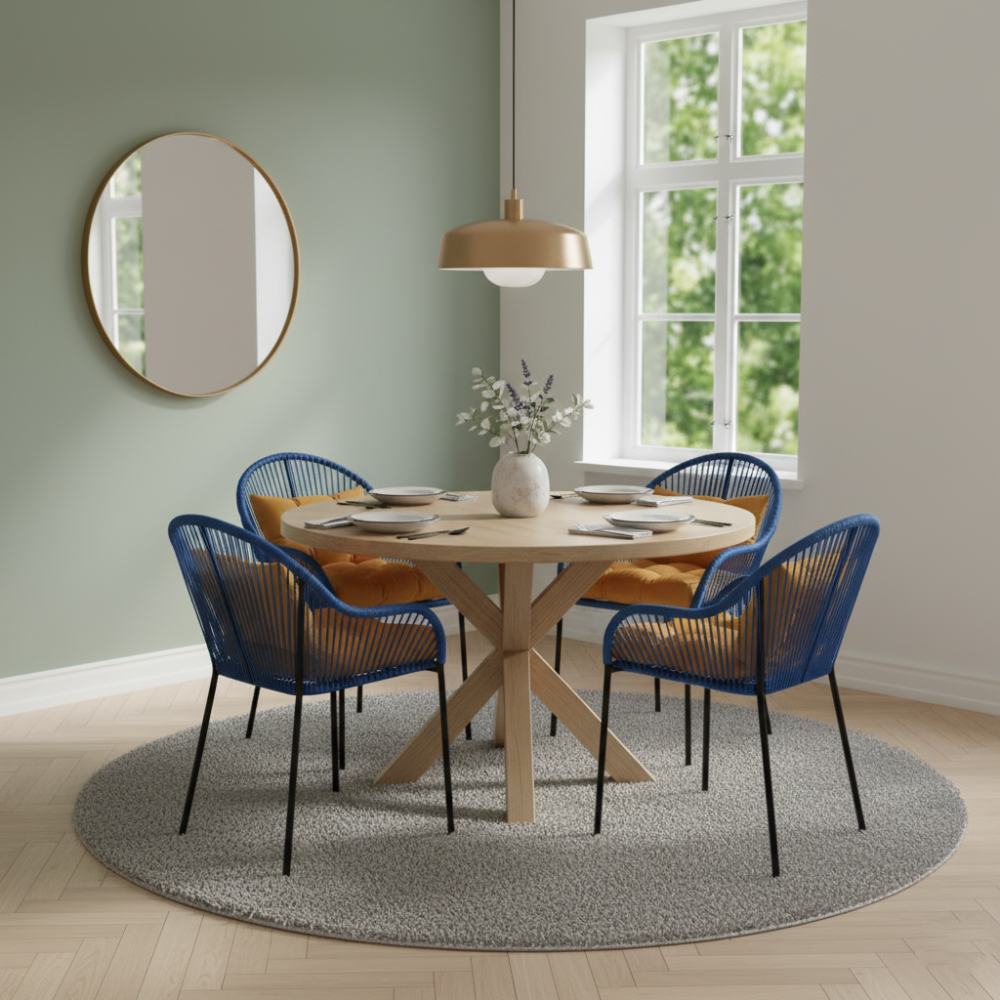 Chaise de salle à manger Bleu Roi | Collection TOAMASINA