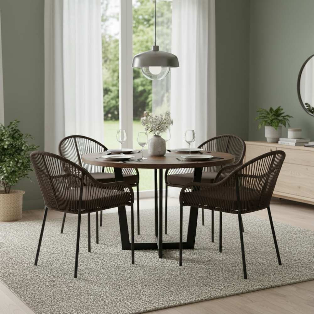 Chaise de salle à manger Chocolat | Collection TOAMASINA