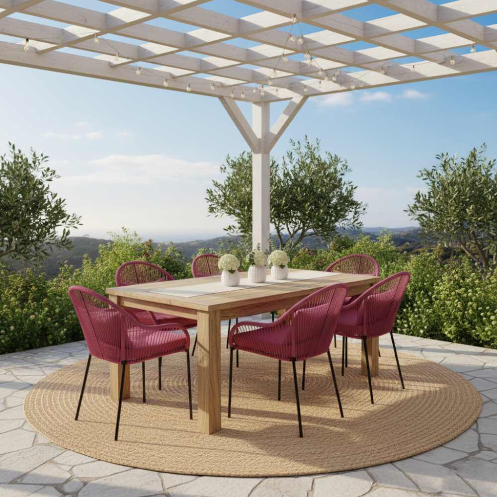 Chaise de salle à manger Fuchsia | Collection TOAMASINA