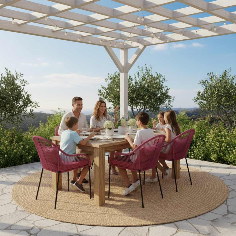 Chaise de salle à manger Fuchsia | Collection TOAMASINA