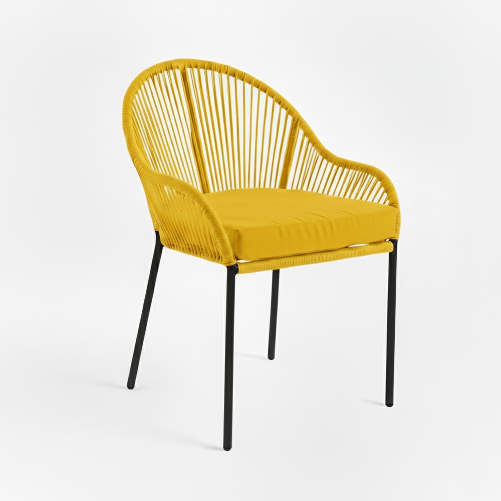 Chaise de salle à manger Jaune | Collection TOAMASINA