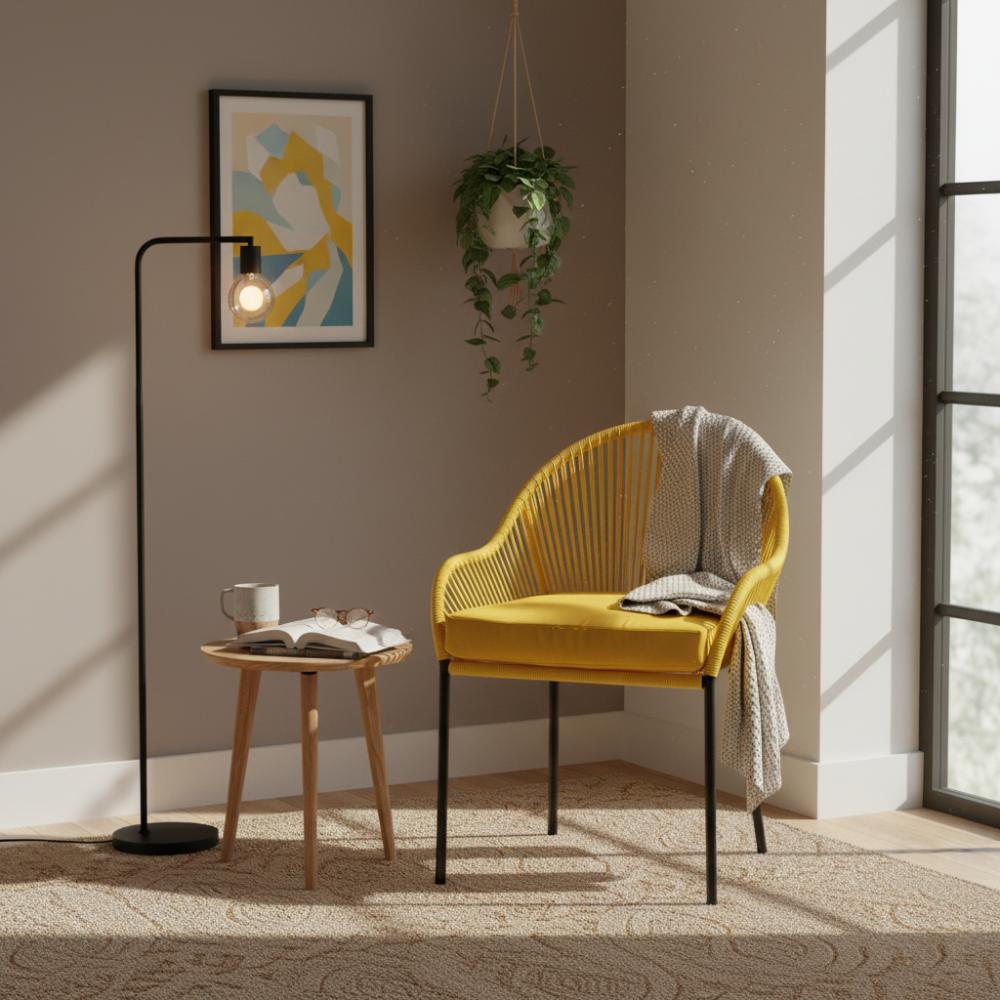 Chaise de salle à manger Jaune | Collection TOAMASINA