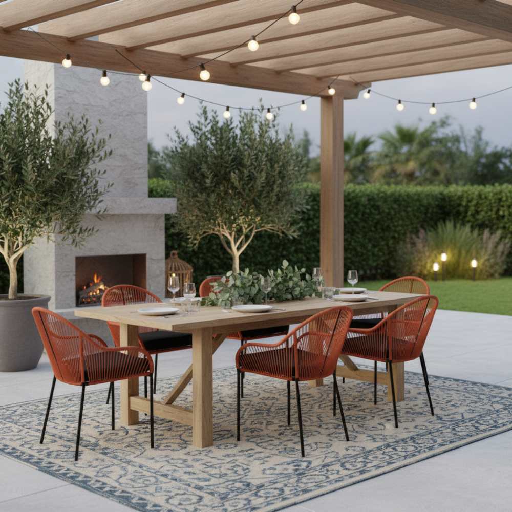 Chaise de salle à manger Orange | Collection TOAMASINA