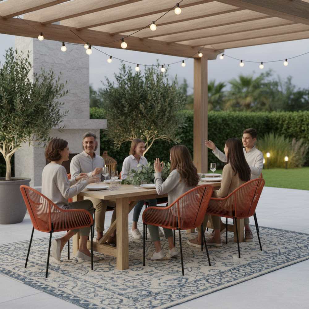 Chaise de salle à manger Orange | Collection TOAMASINA