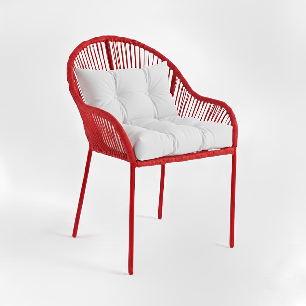 Chaise de salle à manger Rouge | Collection TOAMASINA
