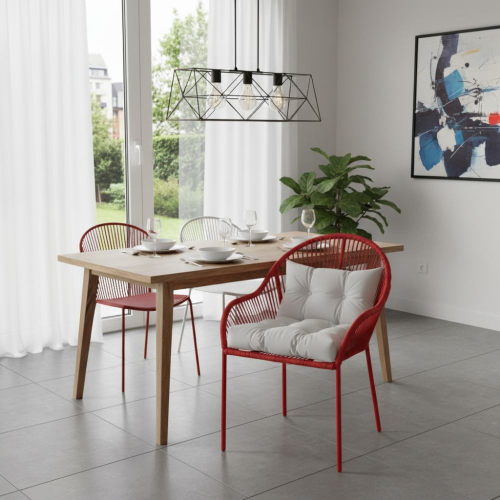 Chaise de salle à manger Rouge | Collection TOAMASINA
