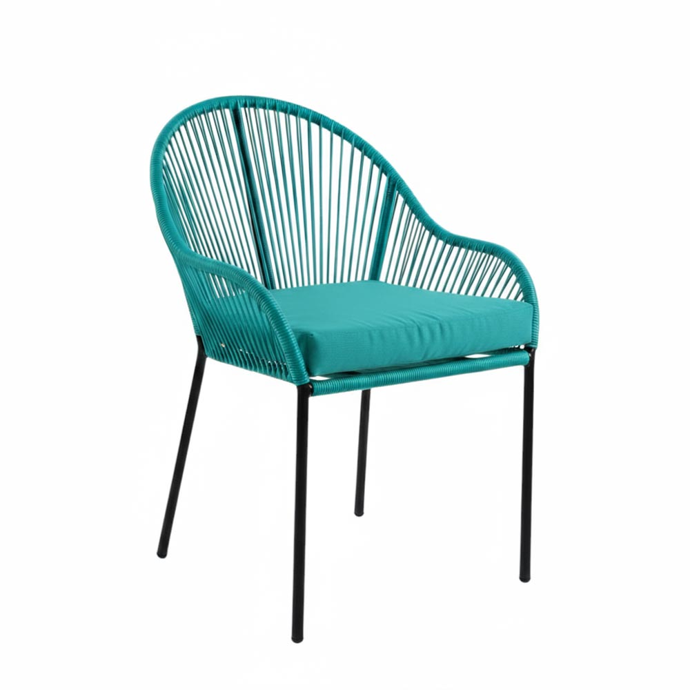 Chaise de salle à manger Turquoise | Collection TOAMASINA