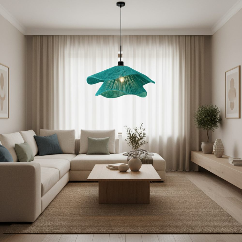 Plafonnier bohème chic Turquoise | Collection TANA