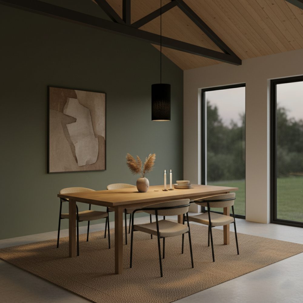 Plafonnier cylindrique bohème Noir | Collection ANTALAHA