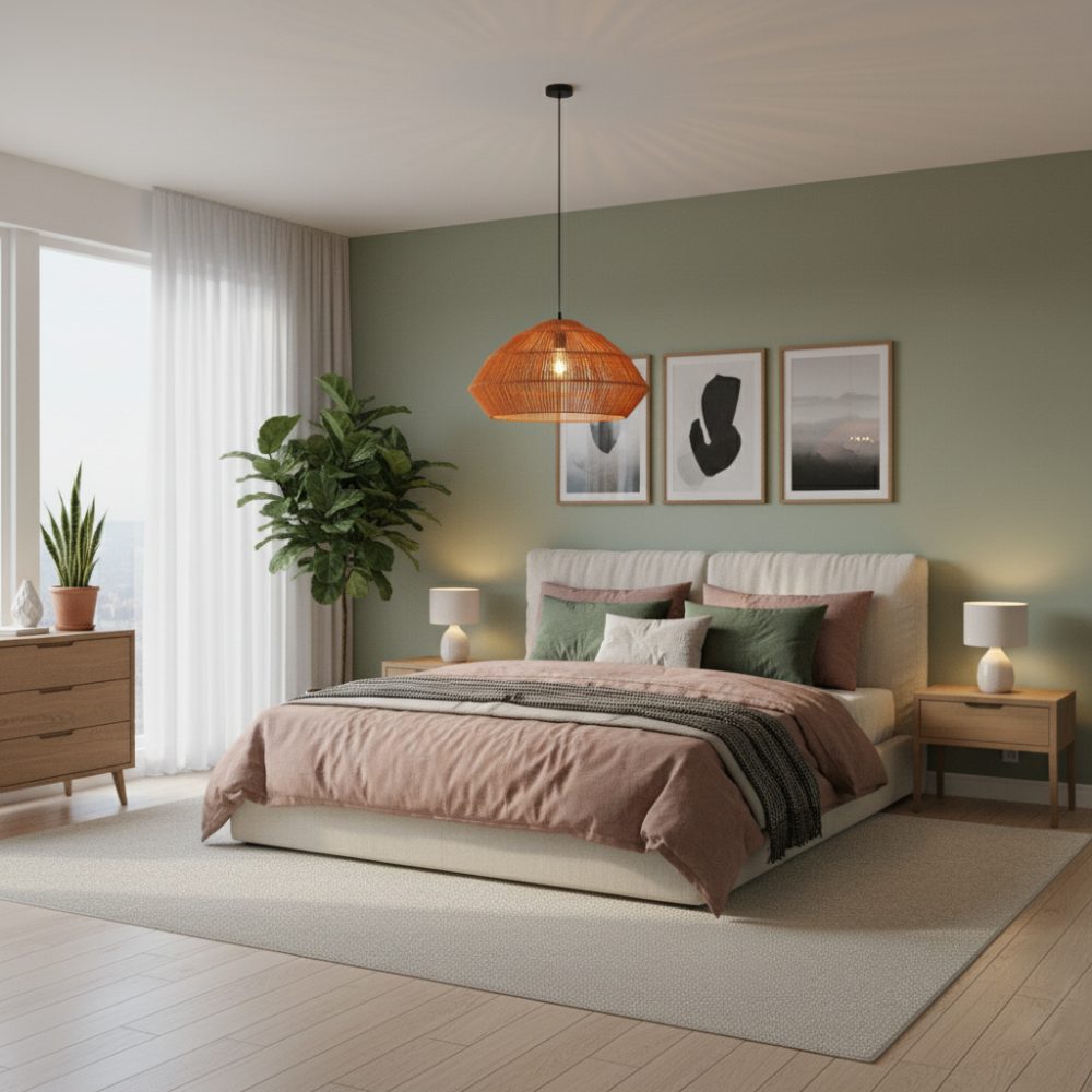 Abat-jour bohème chic Orange | Collection ANAKAO