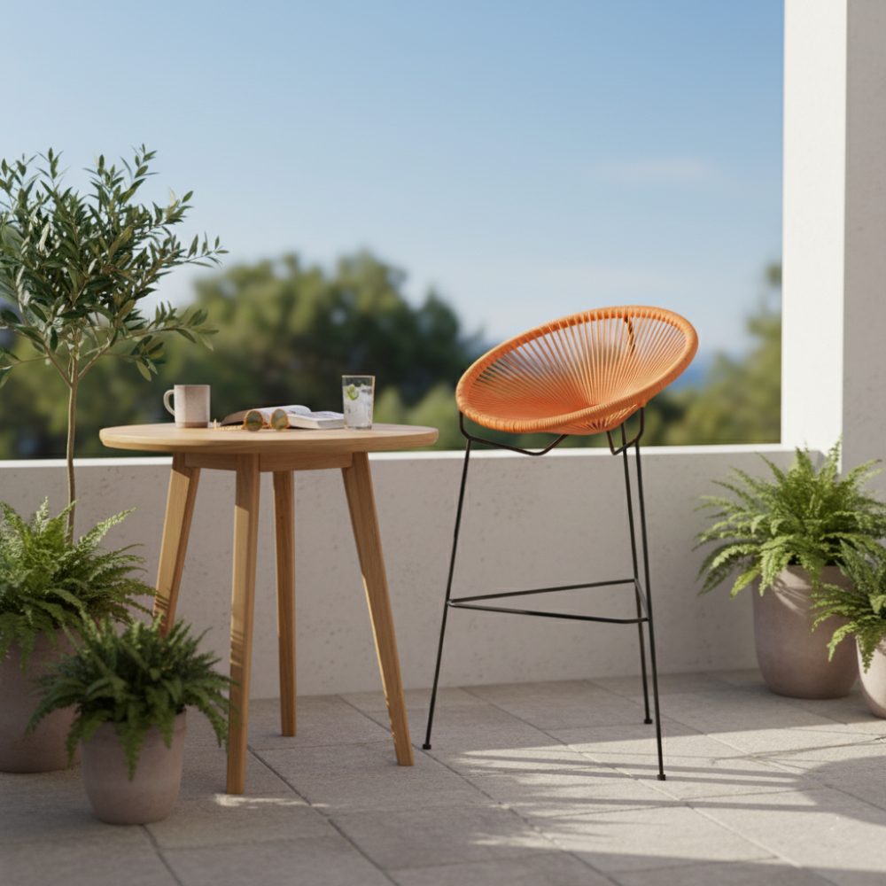 Chaise haute Acapulco Orange