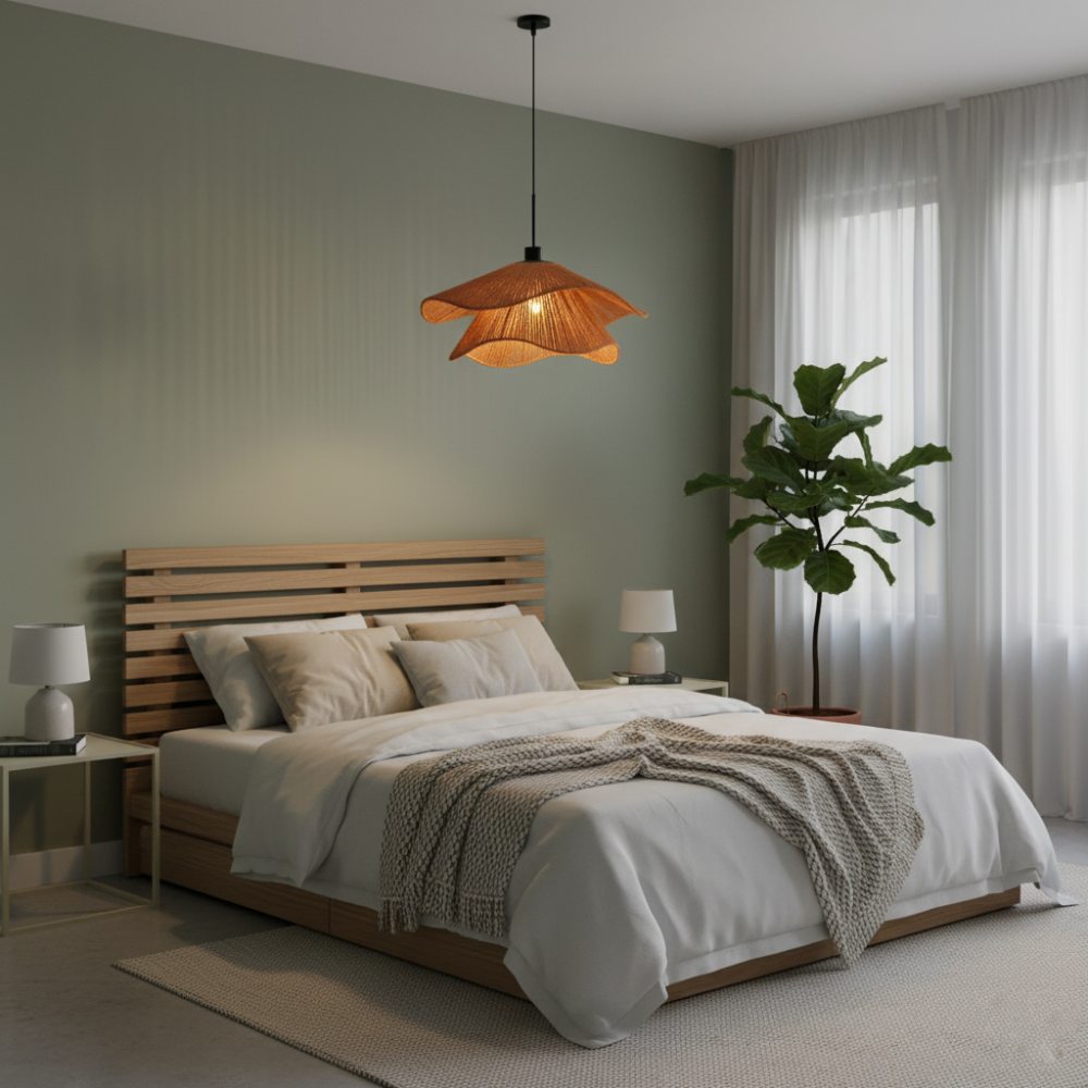 Plafonnier bohème chic Orange | Collection TANA