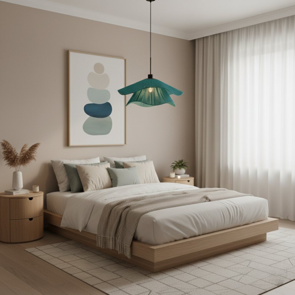 Plafonnier bohème chic Turquoise | Collection TANA