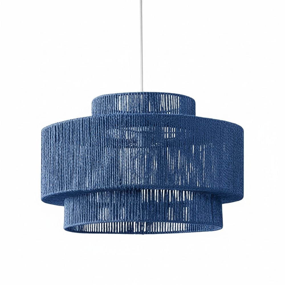 Plafonnier bohème rétro Bleu Roi | Collection MORONDAVA