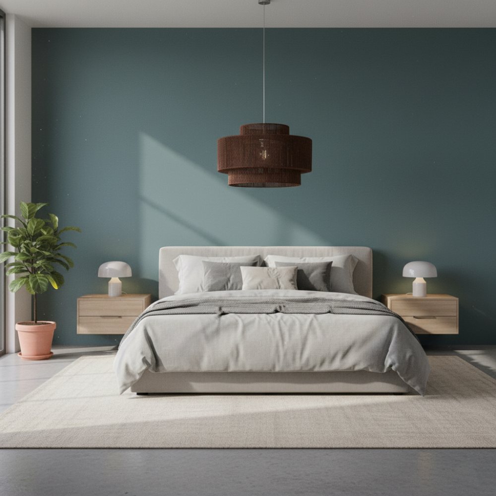 Plafonnier bohème rétro Chocolat | Collection MORONDAVA