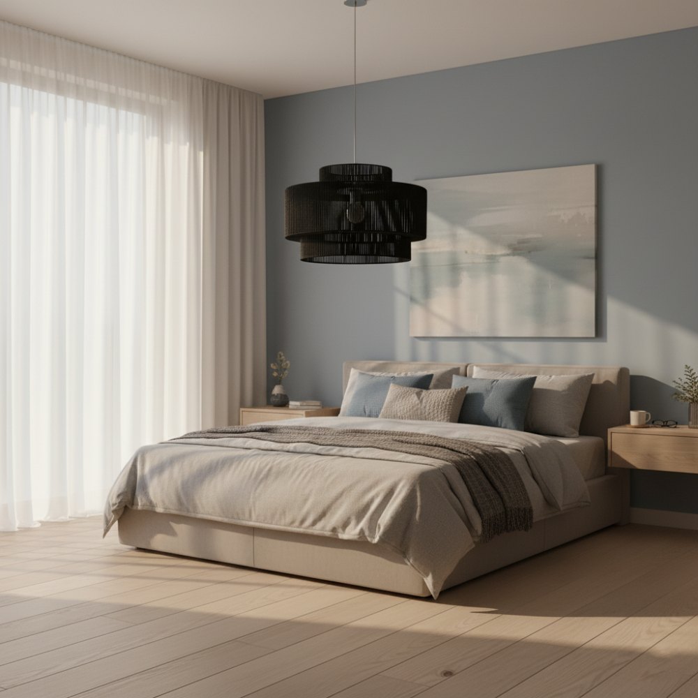 Plafonnier bohème rétro Noir | Collection MORONDAVA