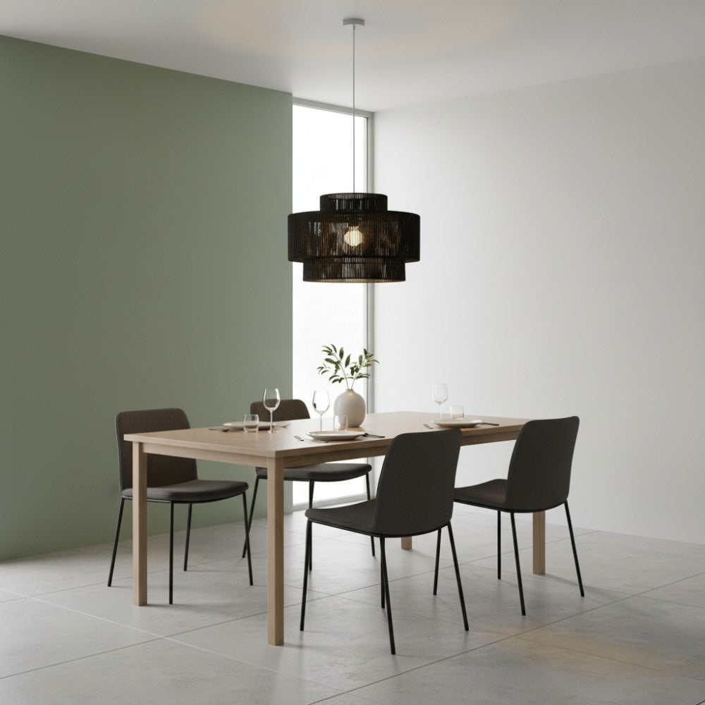 Plafonnier bohème rétro Noir | Collection MORONDAVA