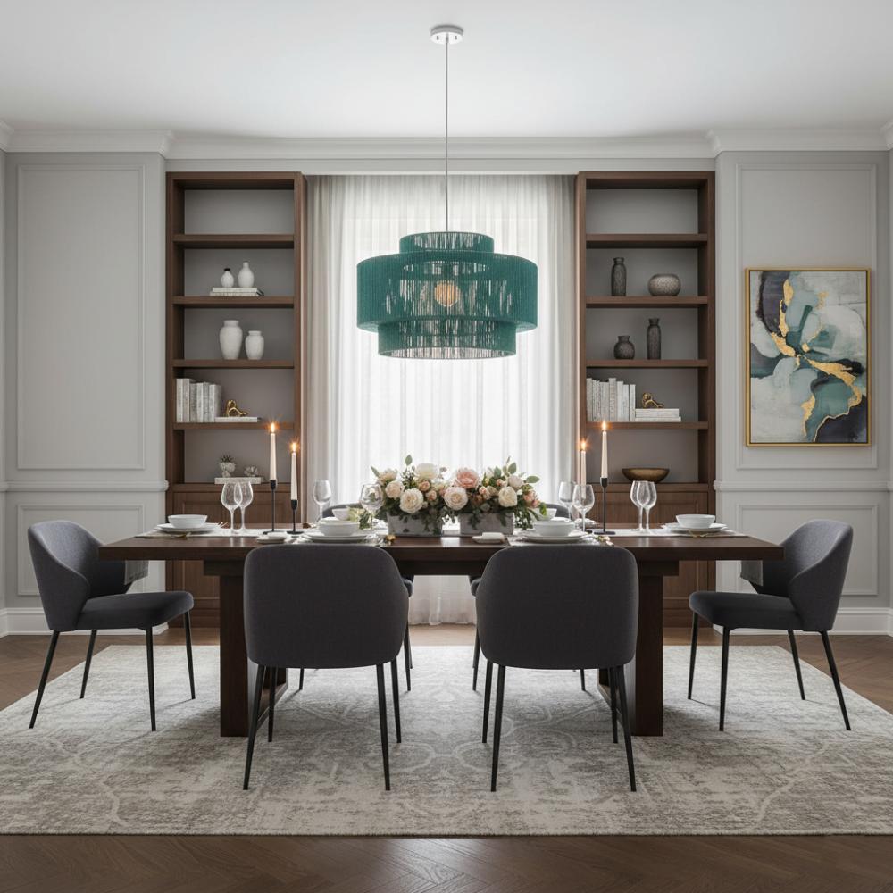 Plafonnier bohème rétro Turquoise | Collection MORONDAVA