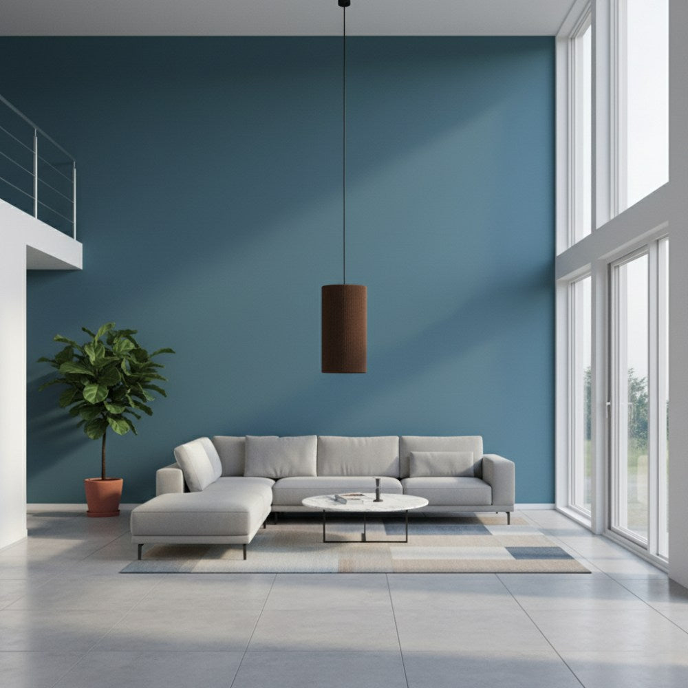 Plafonnier cylindrique bohème Chocolat | Collection ANTALAHA