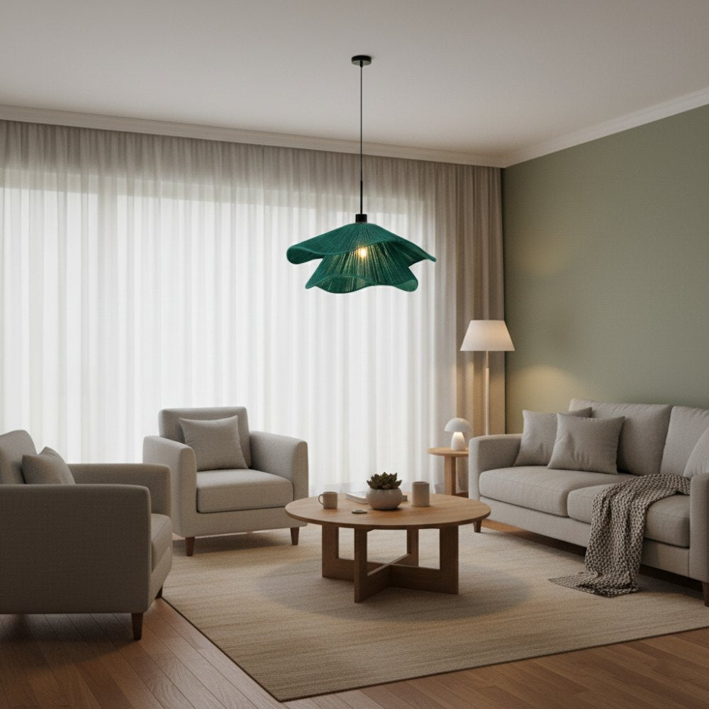 Plafonnier bohème chic Bleu Lagon | Collection TANA