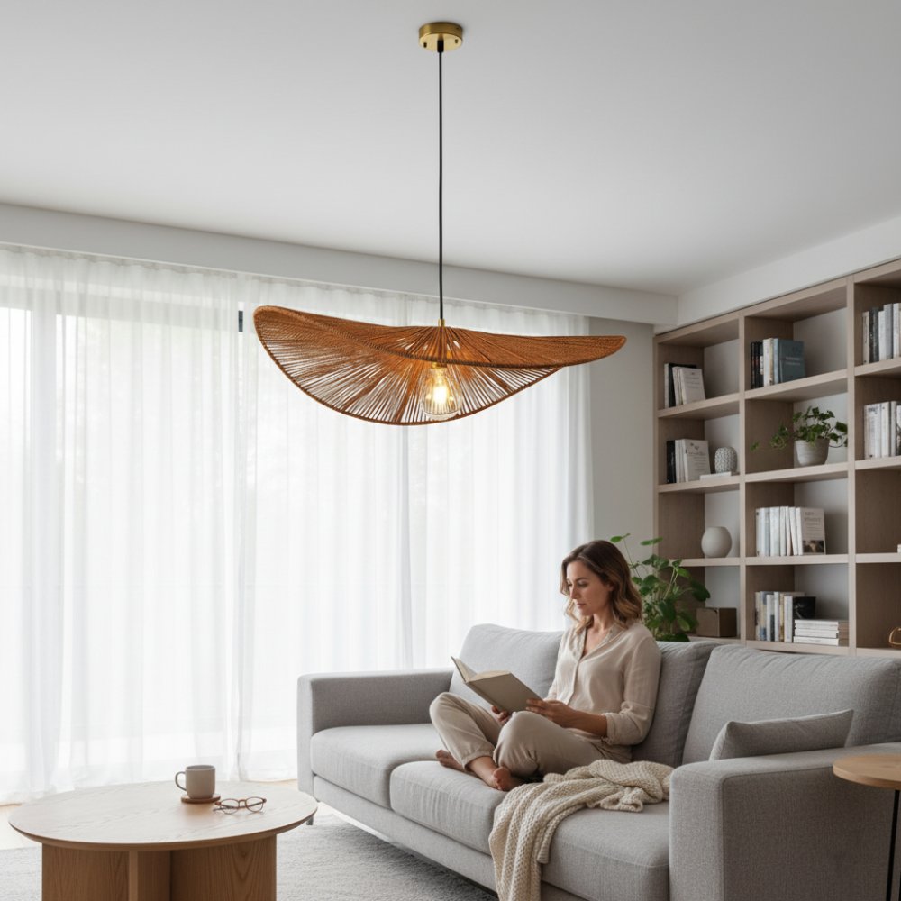 Suspension en corde naturelle bohème chic Cannelle | Collection MANAKARA