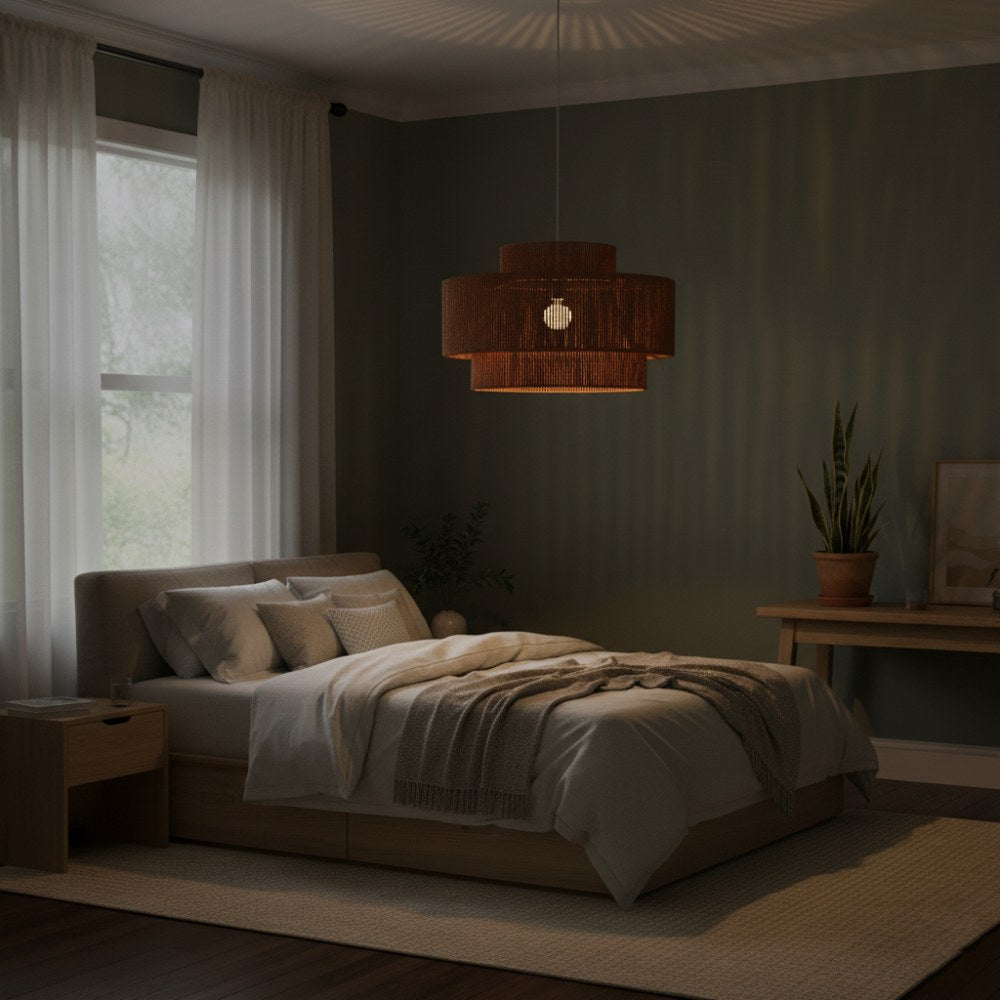 Plafonnier bohème rétro Cannelle | Collection MORONDAVA