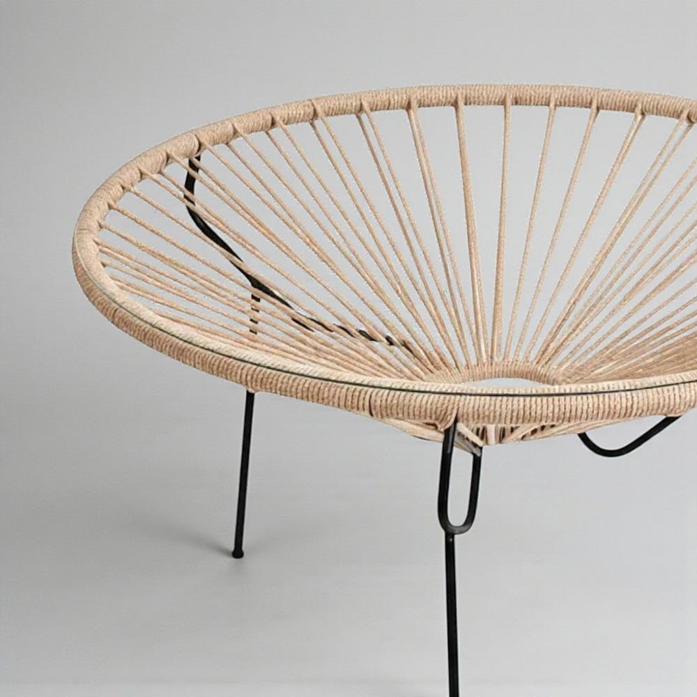 Table basse ronde Sable - bohème chic | 60cm