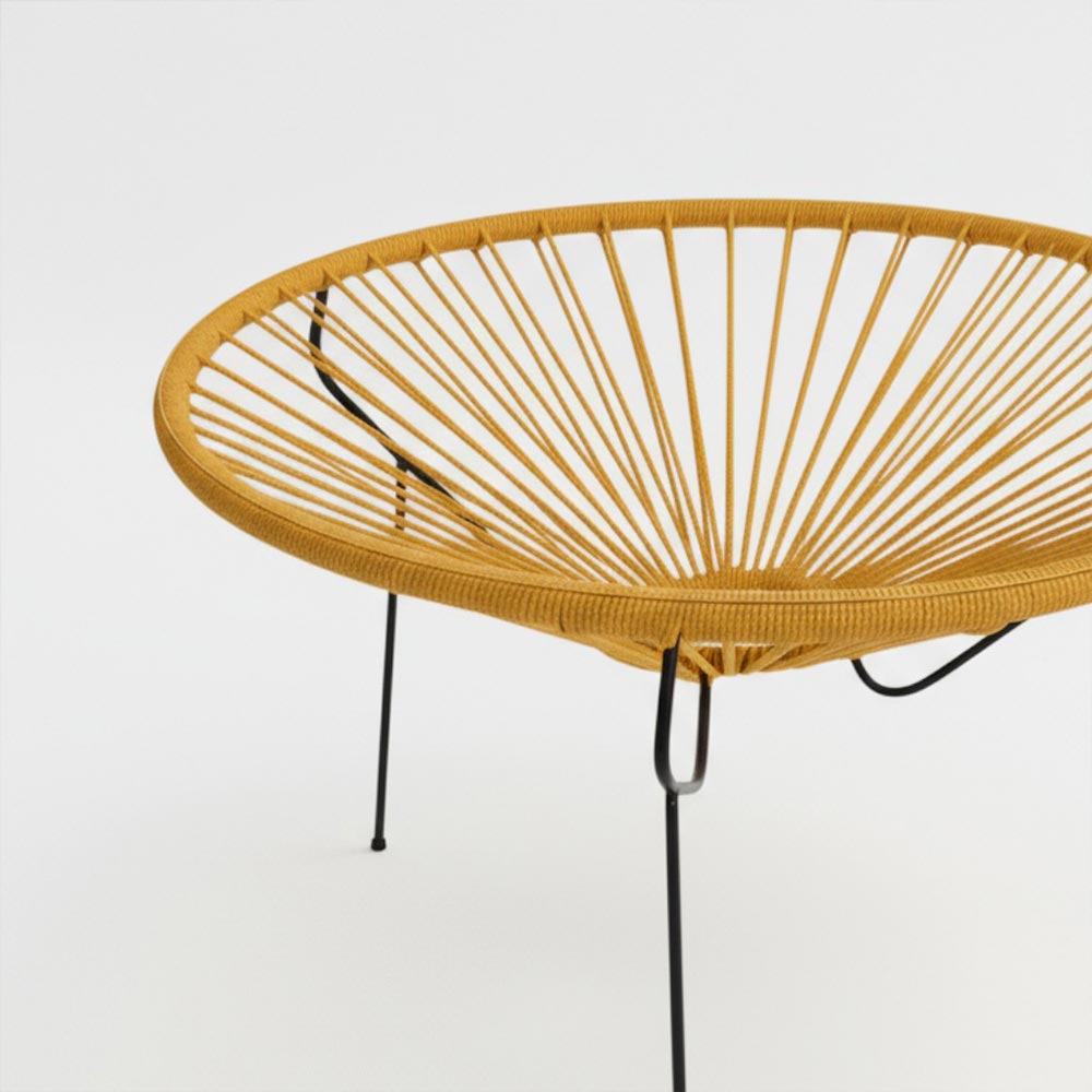 Table basse ronde Miel - bohème chic | 60cm