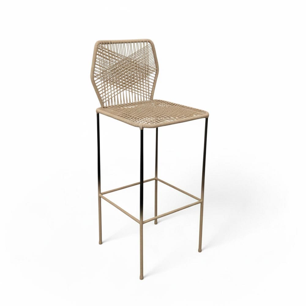 Chaise de bar design en nylon Sable | Collection Sambava