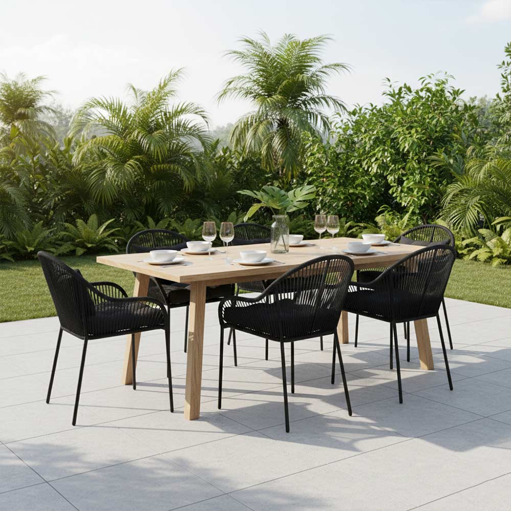 Chaise de salle à manger Noir | Collection TOAMASINA