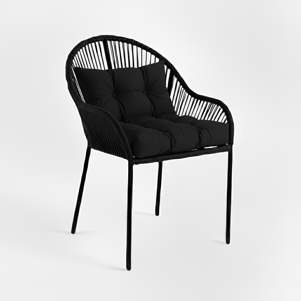 Chaise de salle à manger Noir | Collection TOAMASINA