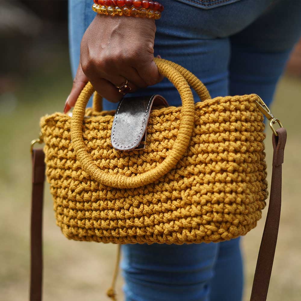 Petit sac à main en crochet style moderne | Collection Ifaty